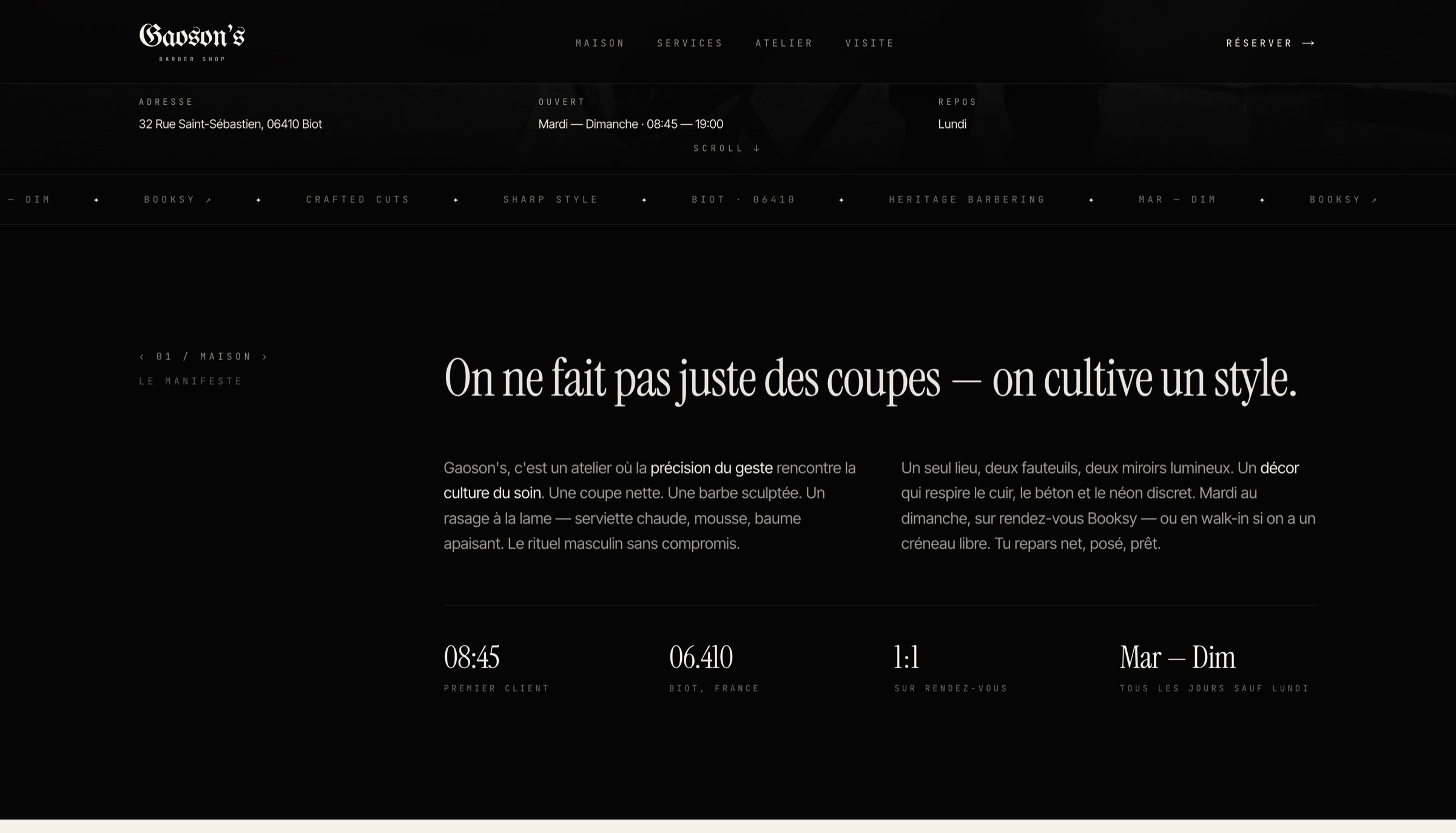 Gaoson's — manifeste de marque
